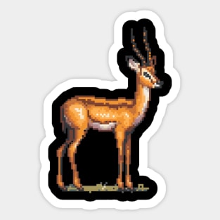 Pixel Gazelle Sticker